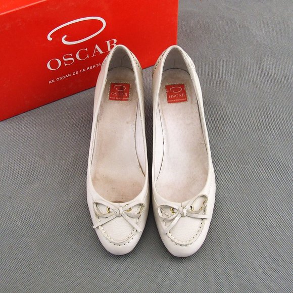 Oscar de la Renta Bone Sporty Shoes size 7,5 B - Picture 4 of 5